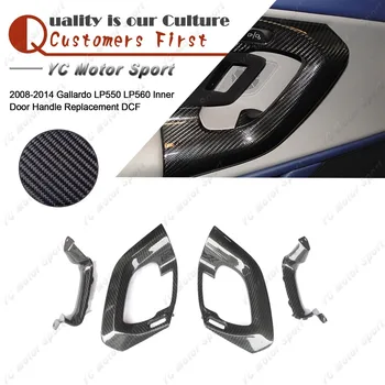 

Car Accessories Dry Carbon Fiber Inner Door Handle Cover Fit For 2008-2014 Gallardo LP550 LP560 Inner Door Handle Replacement