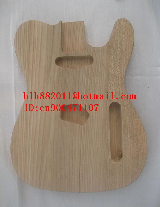 

free shipping music instrument new electric guitar elm body in natural color without paint F-1633