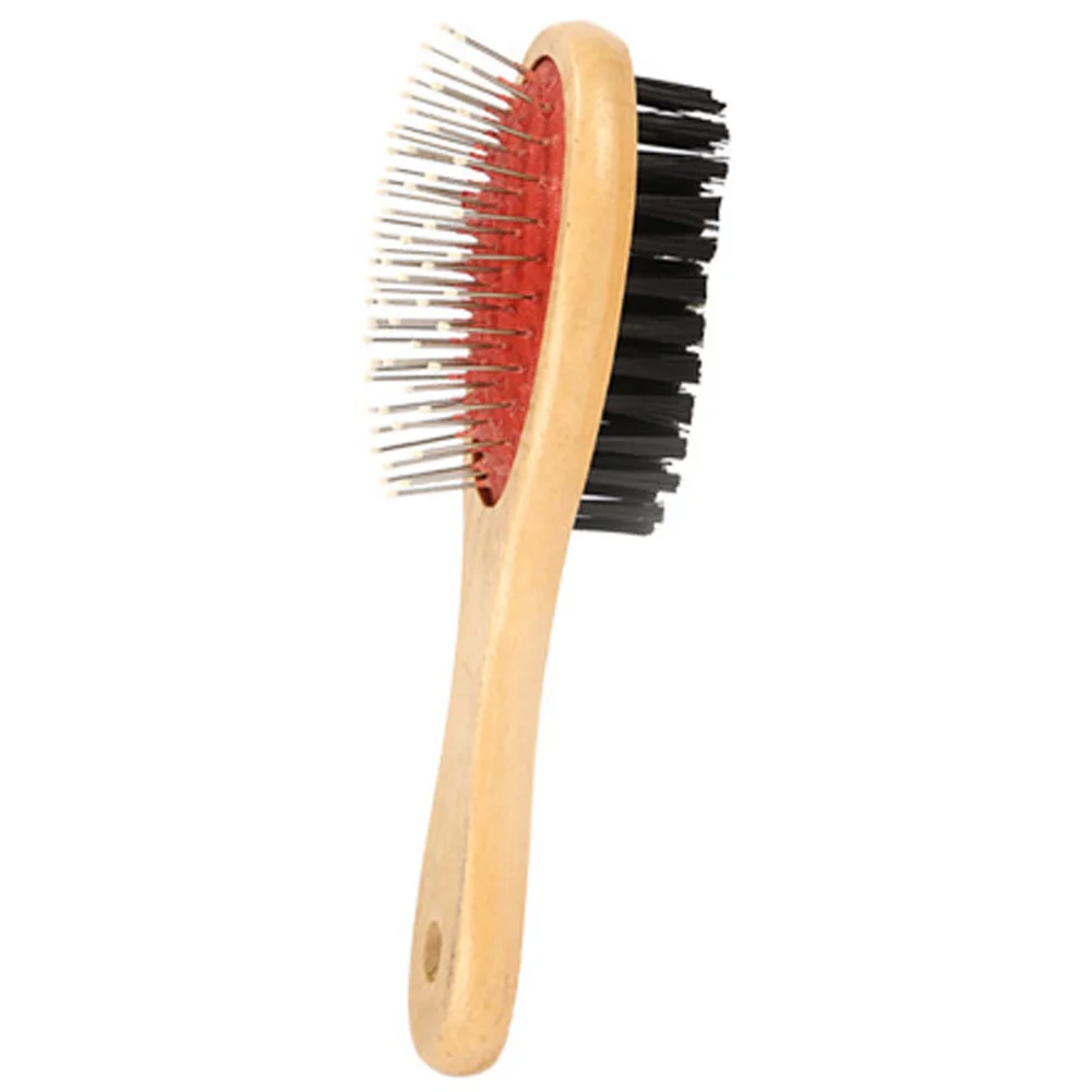 Double-sided Pet Comb Big Dog Brush for Cats Dogs Hair Wooden Removal Soft Grooming Products Care Tool | Дом и сад