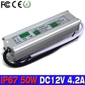 

DC12V 4.2A 50W Waterproof IP67 Electronic LED Driver Power Supply Switching Transformer ac dc 12v SMPS For Outdoor Lighting