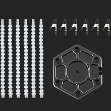 Паяльная станция с шестью гибкий манипулятор металлическая база паяльный инструмент 6 вспомогательное средство для паяния тиски алюминиевая база хобби нож для Solderin