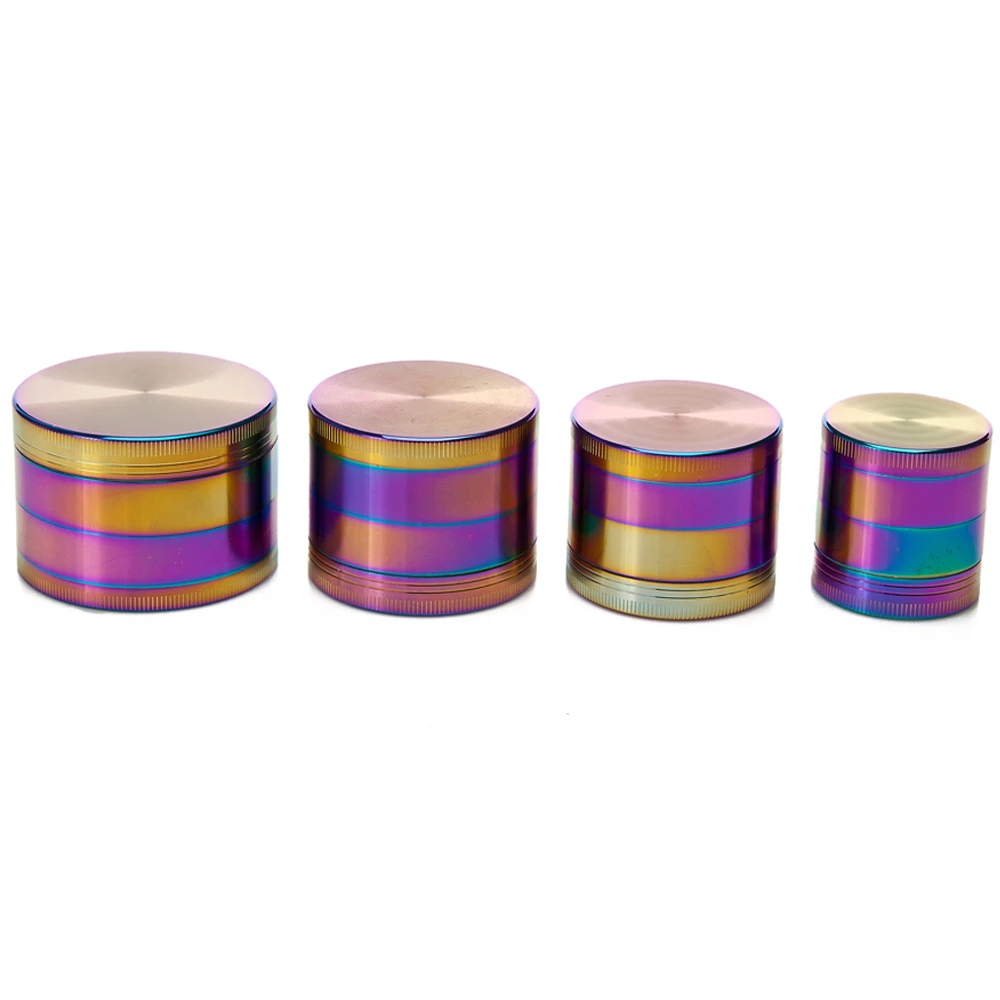 UK Rainbow GOLD Metal Aluminium Hand Grinder 4 Part Tobacco Herb Crusher cheap UK Rainbow GOLD Metal Aluminium Hand Grinder 4 Part Tobacco Herb Crusher cheap