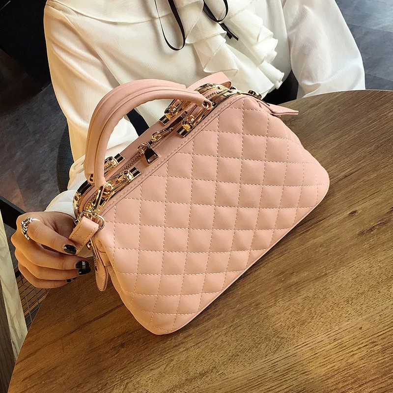 Goedkoop DORANMI Klassieke Diamant Tassen Voor Vrouwen 2018 Fashion Box Crossbody Handtas Vrouwelijke Schoudertas Messenger Top handble Zak DJB475
