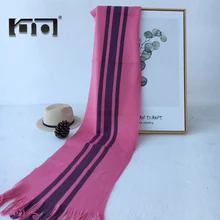 

Hot Sale Scarves For Women 2018 Cotton Neck Scarf Knitted Winter Woman Stole Warm Luxury striped Shawl Cashmere Scarf XX17-3