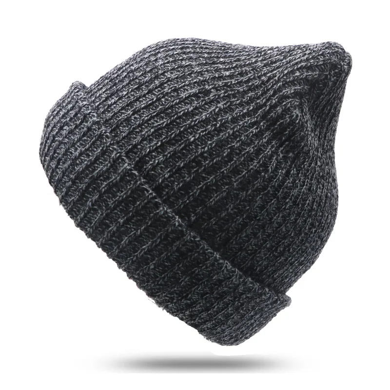 

1PC Knitted Hats For Women Baggy Beanies For Men Knit Hat Caps Men Gorros Bonnet Femme Male Hat Skullies Beanies+1Pair Earring