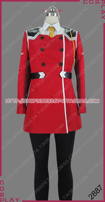 

DARLING in the FRANXX Squad 13 Zero Two 002 Partner Killer Red Uniform Outfit Cosplay Costume S002