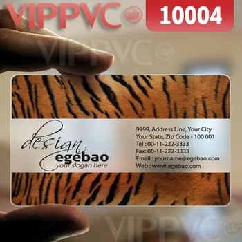 

10004 business card template - matte faces transparent card thin 0.36mm