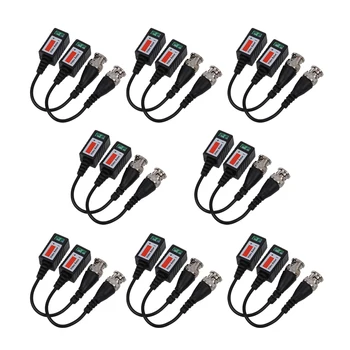 

MOOL 8 X Pair TRANSMITTERS BNC UTP VIDEO BALUN FOR CAMERA