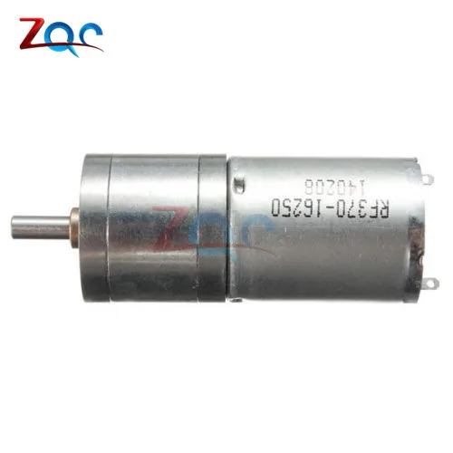 Motor del engranaje de reducción de velocidad de Motor eléctrico 12 V DC 60 rpm poderoso par 25mm Motor del engranaje de reducción de velocidad de Motor eléctrico 12 V DC 60 rpm poderoso par 25mm