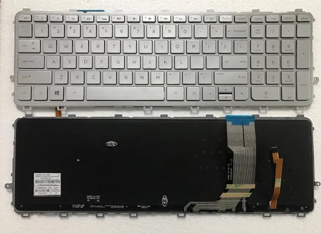 Чехол для hp ENVY 15 ENVY15-J000 M6-N168ca M6-N M6-n000 M6-N012DX задняя крышка/передняя рамка Palmrest верхний регистр/Нижняя крышка база - Цвет: Keyboard 1 backlit