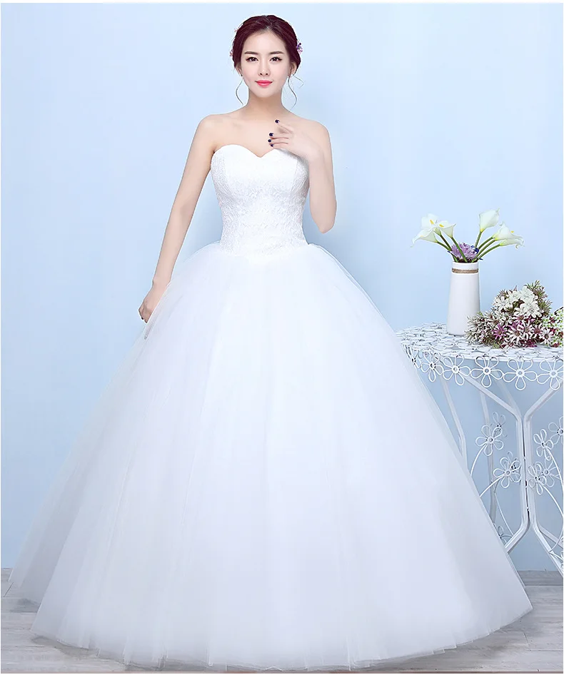 Простое роскошное кружевное свадебное платье без бретелек, белое модное сексуальное свадебное платье, платье невесты размера плюс, vestido de noiva