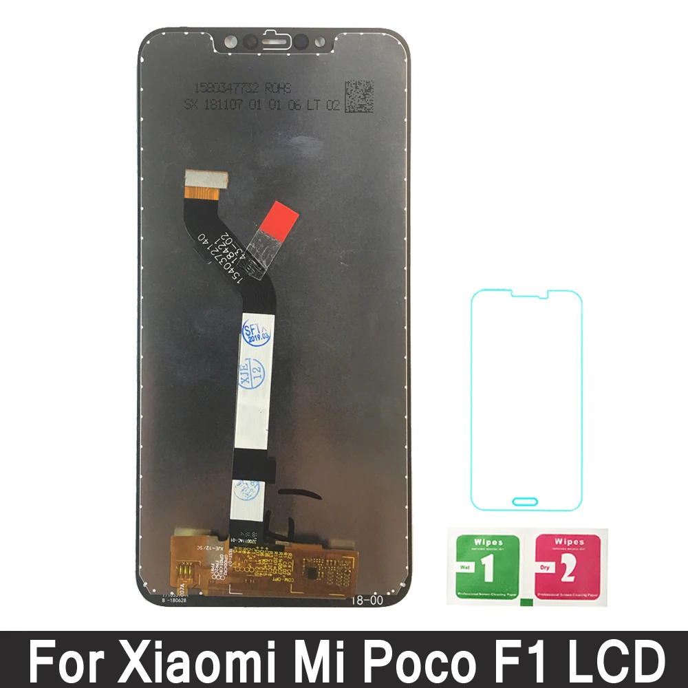

6.18" For Xiaomi Pocophone F1 LCD Display Touch Screen Digitizer Assembly For Xiaomi Mi Poco F1 (10 point) LCD