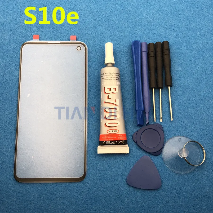 S10E Original Front Outer Glass Lens Cover replacement For Samsung Galaxy S10e G970 G970F 5.8'' LCD glass & B-7000 Glue & Tools S10E Original Front Outer Glass Lens Cover replacement For Samsung Galaxy S10e G970 G970F 5.8'' LCD glass & B-7000 Glue & Tools