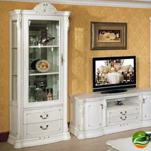 White Wine cooler Classic wood wine cabinet Single Door