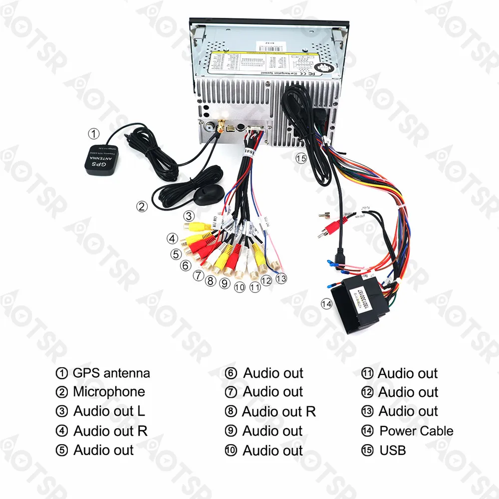 Sale Aotsr Android 8.0 GPS Navigation Car DVD Player For FORD Focus 2005-2007 C-Max 2006-2010 Multimedia 2 Din Radio Recorder 4G+32G 5