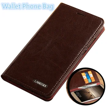 

CH16 Luxury genuine leather wallet flip case with card holders for OnePlus 5 A5000(5.5') phone case free shipping