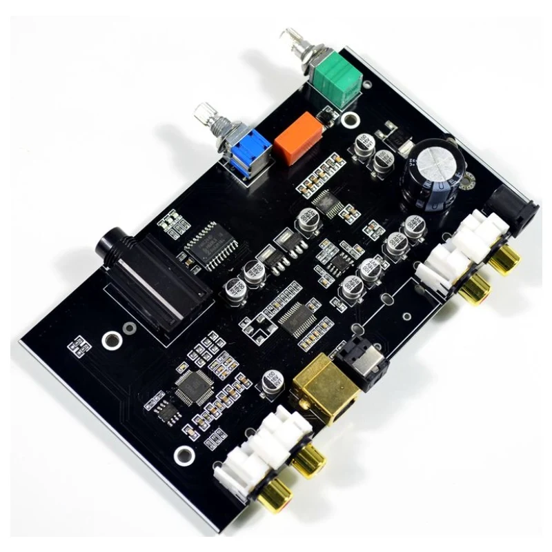 PCM5100 цифро-аналоговый преобразователь USB Оптическое волокно RCA ЦАП декодирующая плата 96 кГц усилитель для наушников для ПК ТВ усилитель