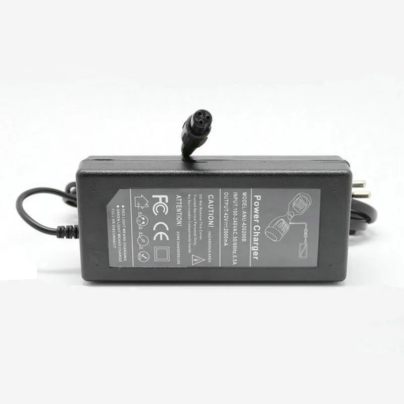 Лидер продаж литий-ионный Зарядное устройство 42 В 2A Батарея Зарядное устройство для электрического самоката, ХОВЕРБОРДА, E-велосипед