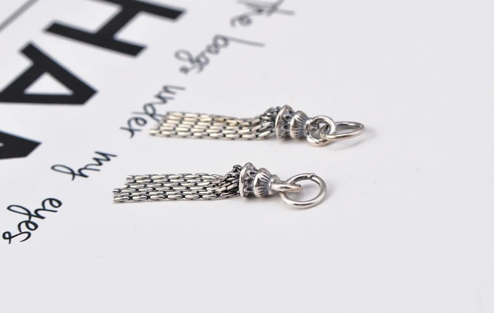 925 Серебряные кисточки ювелирные изделия из настоящего стерлингового серебра кисточки чистого серебра кисточки для браслетов - Цвет: Style B