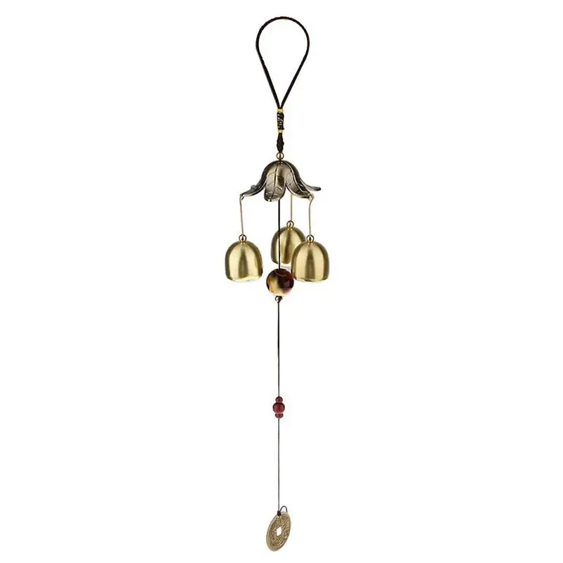 

BESTOYARD Bronze Big Metal Bells Wind Chime Feng Shui Outdoor Garden Hanging Decor