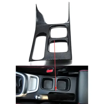 

Auto Car Styling Inner Carbon Fiber Water Cup Holder Panel Cover Gear shift Trim Frame Sticker Fit For Suzuki Vitara Escudo 2016