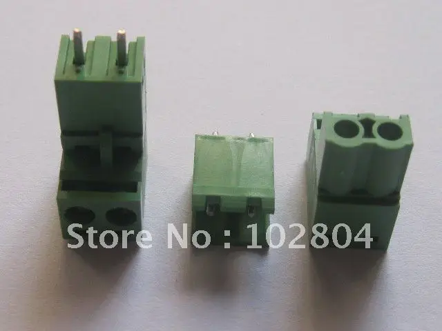 

15 Pcs Per Lot L Type Green 2way/pin 5.08mm Screw Terminal Block Connector HOT Sale HIGN Quality