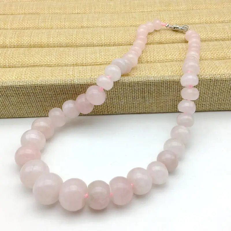 17 barev Barva přírodního kamene Vyškolená náhrdelník náhrdelník růžový křišťál Opal Onyx kolo Abacus tvar korálek pro její party šperky