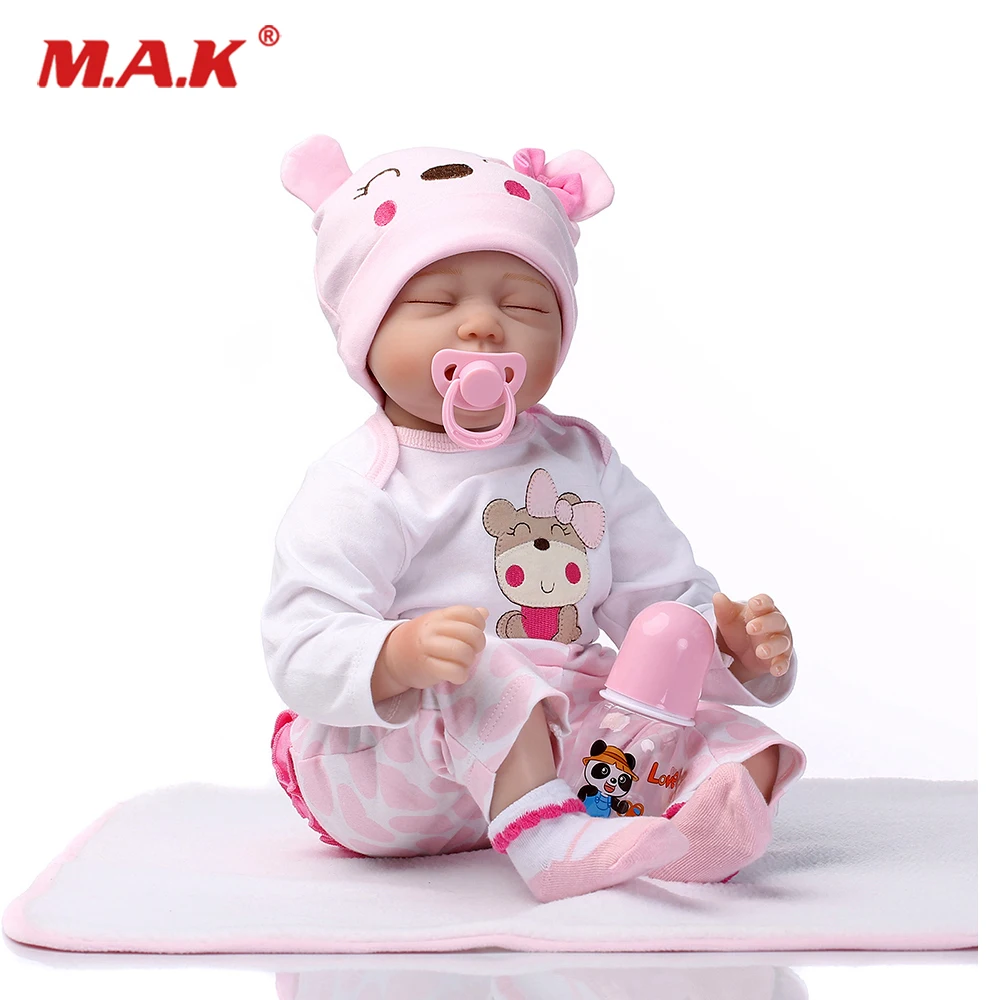 55cm boneca reborn kukla reborn dolls lol sleeping baby Girl Doll soft body Silicone Vinyl Dolls toys for girls children gift