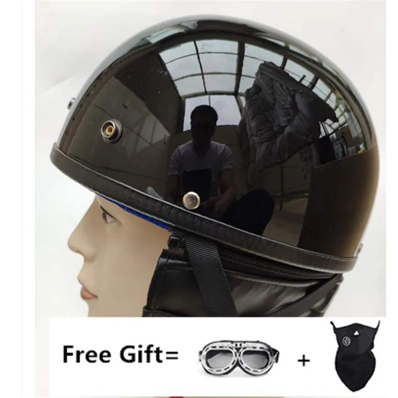 

Motorcycle Summer half Helmet Women DOT Men Motorbike moto Vintage Scooter Bicycle Half Face Helmets with removed