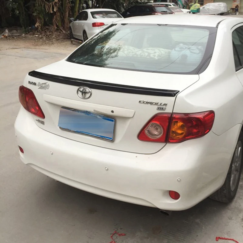 Спойлер для Toyota Corolla 2008 2013 автомобильное украшение в виде хвостового крыла АБС