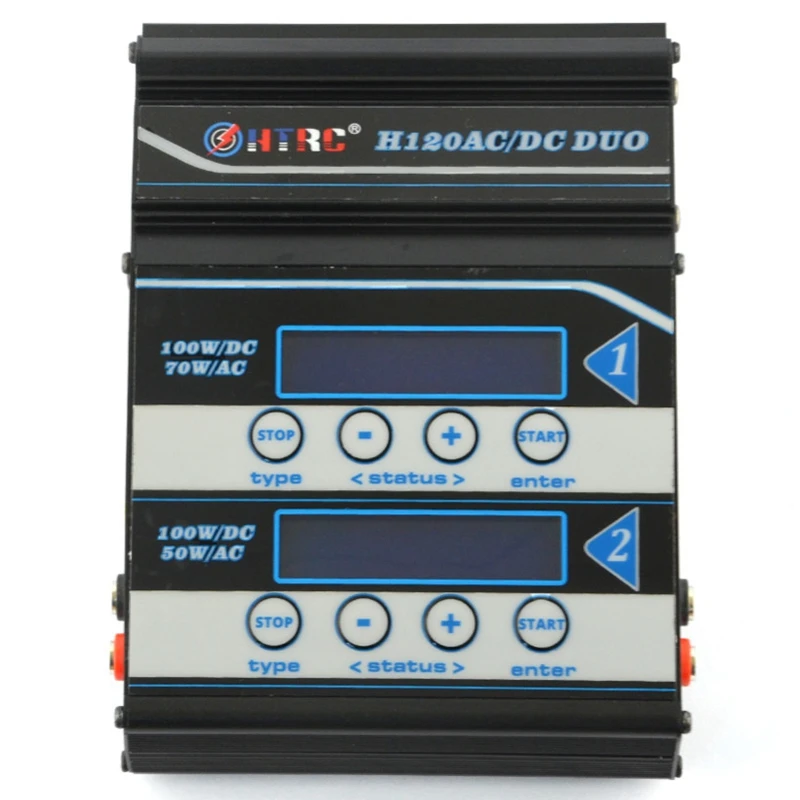 

HTRC Battery Charger H120 Ac Dc Dual Ports Balance Charger Discharger For Lilon/Lipo/Life/Lihv/Nicd/Nimh/Pb Battery EU Plug