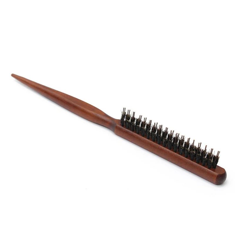 Деревянная ручка натуральный помазок щетка пушистая расческа Парикмахерская
