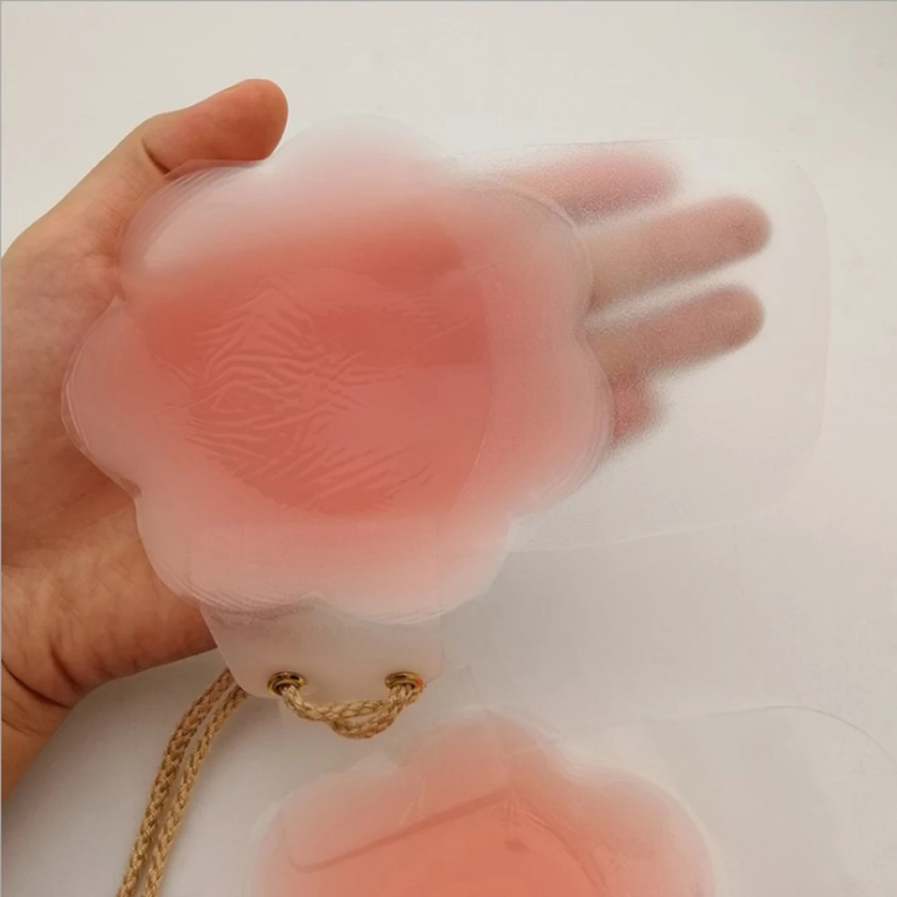 1 Pair Women Breast Petals Lift Nipple Covers Adhesive Strapless Backless Bra with Drawstring
