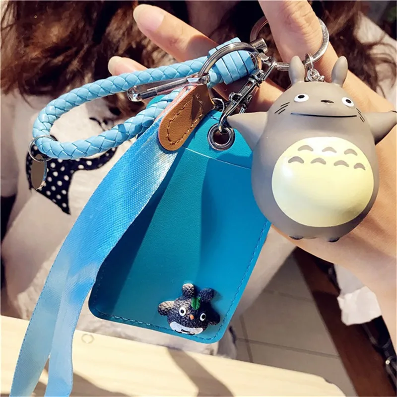 

Name Credit Card Holders Women Men PU Bank Card Neck Strap Card Bus ID holders candy colors Identity badge with lanyard