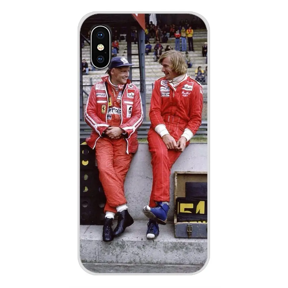 James Hunt Niki Lauda, чехол для мобильного телефона, сумка для Apple iPhone X, XR, XS MAX, 4, 4S, 5, 5S, 5C, SE, 6, 6 S, 7, 8 Plus, ipod touch, 5, 6