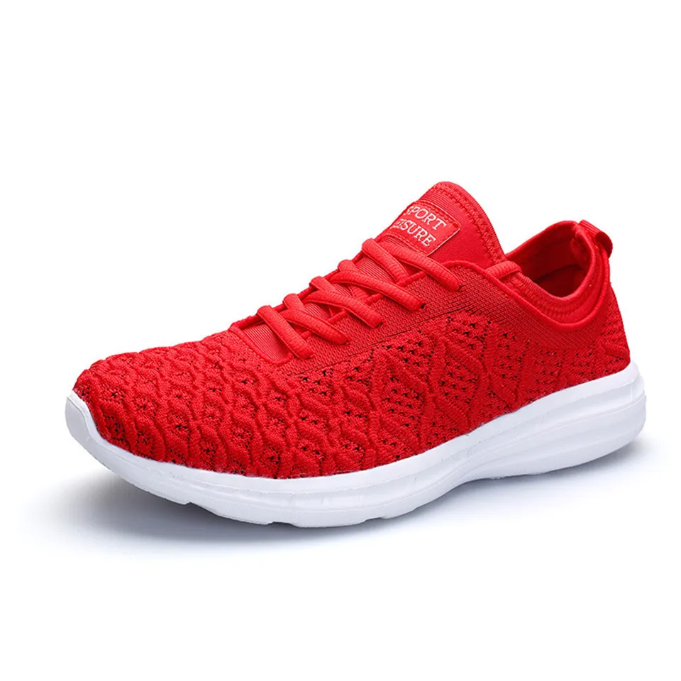 LIN KING Spring Autumn Air Mesh Casual Women Flats Shoes Comfortable Lace Up Ankle Single Shoes Shallow Female Outdoor Sneakers