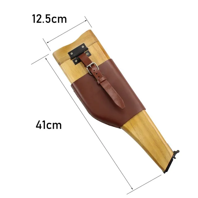 Деревянная кобура Broomhandle для Mauser C96, с плечевым ремнем, немецкая, в наличии, без ружья 4