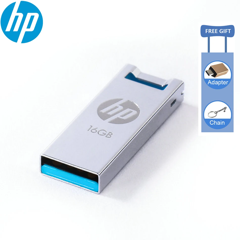 

HP V295W Metal USB Flash Drive pendrive 64GB 32GB 16GB 8GB flash Memory stick pen drive usb stick Waterproof Dustproof Free Gift