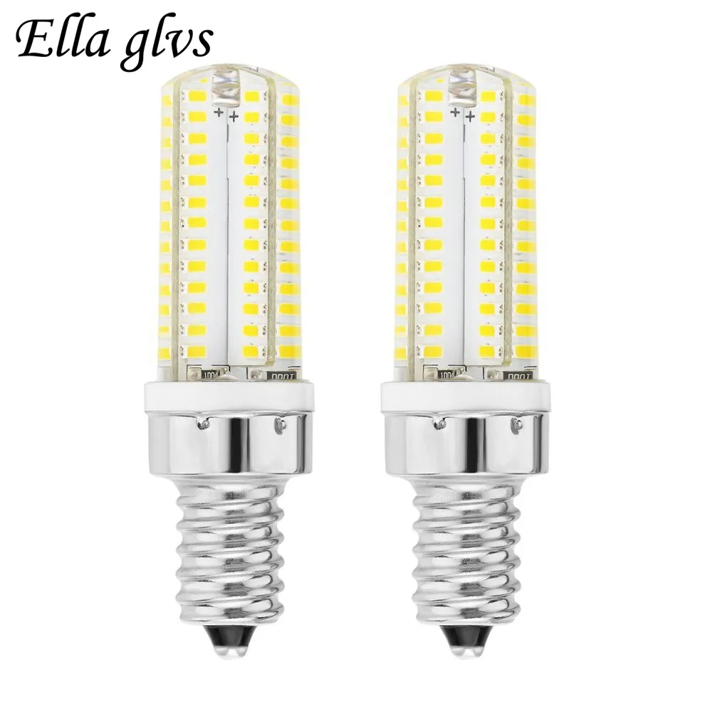 

e14 Led Light SMD 3014 Silicone Led Lamp 104Led AC220V/ 110V 360 Beam Angle LED Bulb Crystal Home Lighting