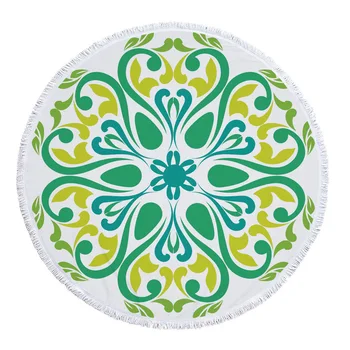 

Geometric Pattern Round Beach Towel Home Decoration Decorative Beach Shawl Polyester Printed Towel Fashion Holiday Towel