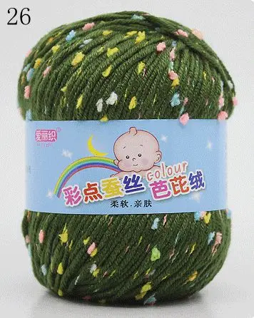 High Quality Baby Cotton Cashmere Yarn For Hand Knitting Crochet Worsted Wool Thread Colorful Eco-dyed Needlework 30