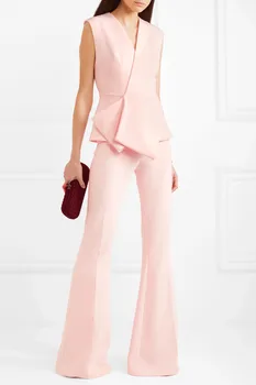 

Top Quality V-Neck Bandage Suits OL Hot Style Sexy Women Fashion Nightclub Party New Pink Suits