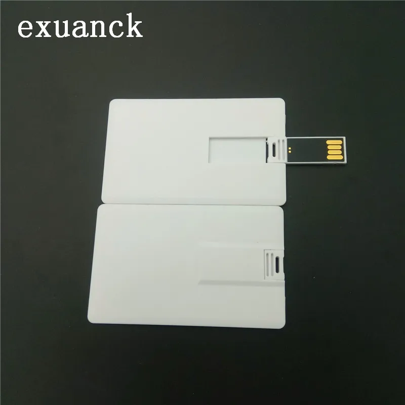 Exuanck белая кредитная карта usb палочки на заказ фото печать логотип компании подарок 4-32 ГБ usb 2,0 флэш-накопитель(более 10 шт бесплатный логотип