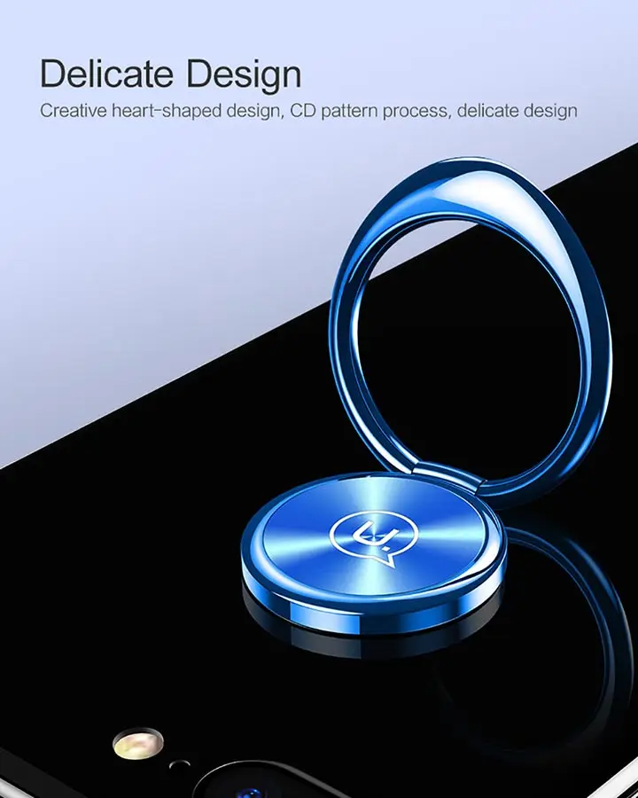 USAMS Универсальный держатель для телефона 360 градусов металлический палец кольцо держатель для мобильного телефона с CD текстурой подставка для телефона
