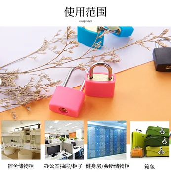 

Color mini copper lock 20mm long beam brass color shell case case waterproof small padlock