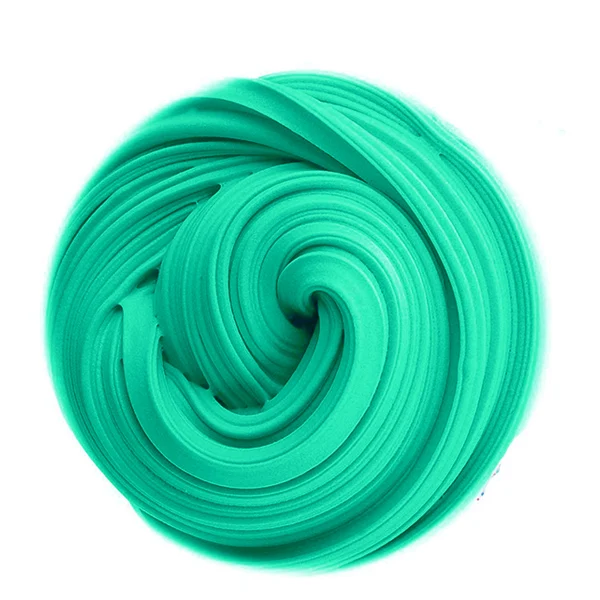 DIY Fluffy Slime Toys Putty Soft Clay Light Lizun Flavor Charms for Slime Supplies Plasticine Gum Polymer Clay Antistress Green