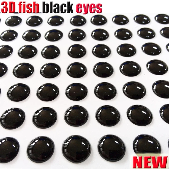 HOT fishing lure eyes 3D solid color fish eyes 500pcs/lot color BLACK  fishing accessories