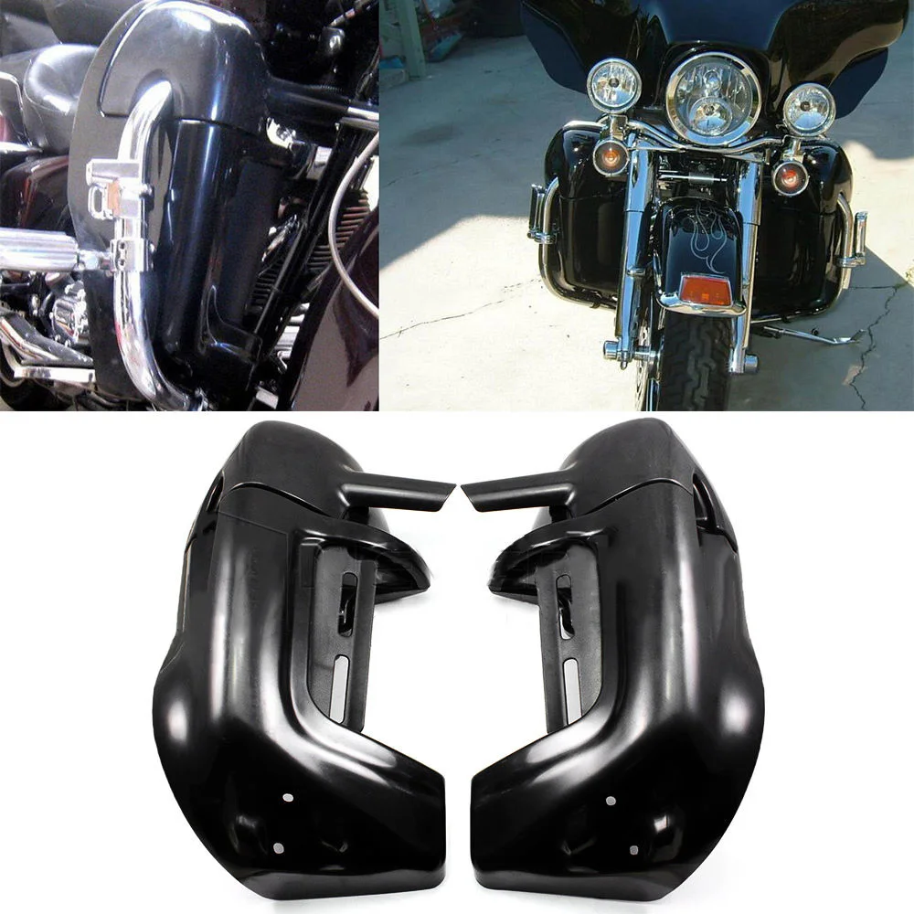 ABS Plastic Black Motorcycle Lower Vented Fairing Leg Warmer Fairings