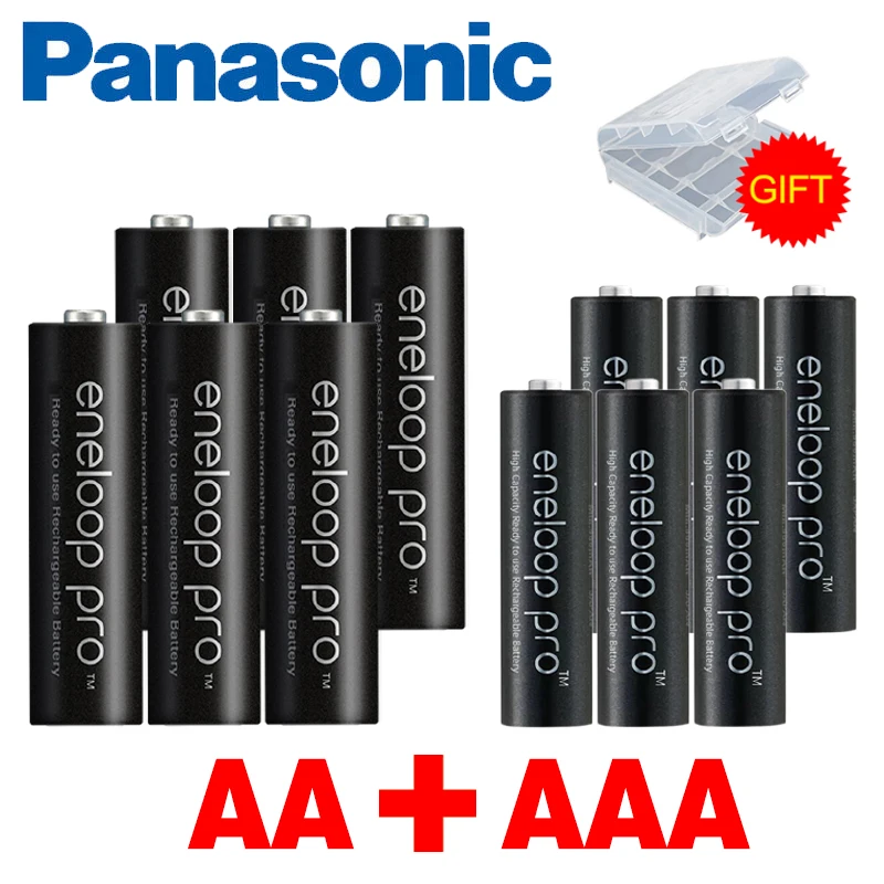 Panasonic 1 2 v Ni-MH AAA аккумуляторная батарея перезаряжаемая и AA Аккумуляторная для