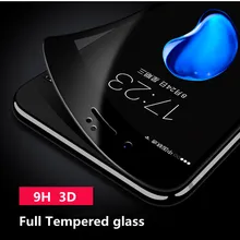 9H 3D Curved Carbon Fiber Soft Edge Tempered Glass For iPhone 6 6S 7 8 Plus Phone Screen Protector Film For iPhone 7 6 X Glass